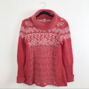 Free people nordic winter cowl neck sweater